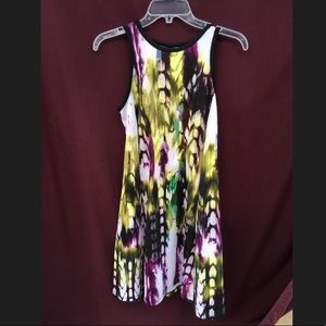 Multi-colored Patterned Dress